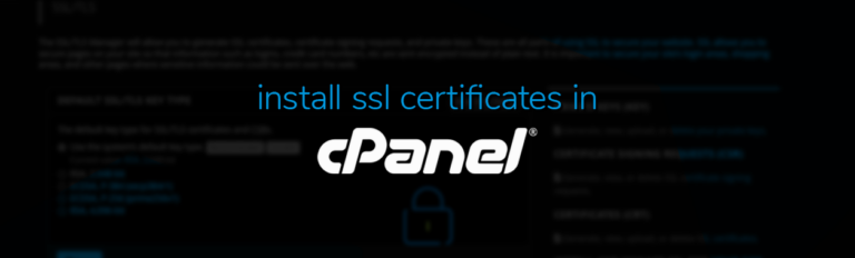 How to install SSL in domain from Cpanel