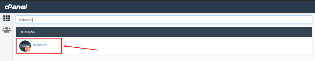 Redirect Domain from cPanel