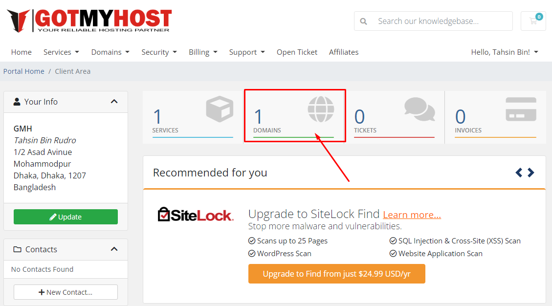 How to Change Domain Whois Information | | Gotmyhost