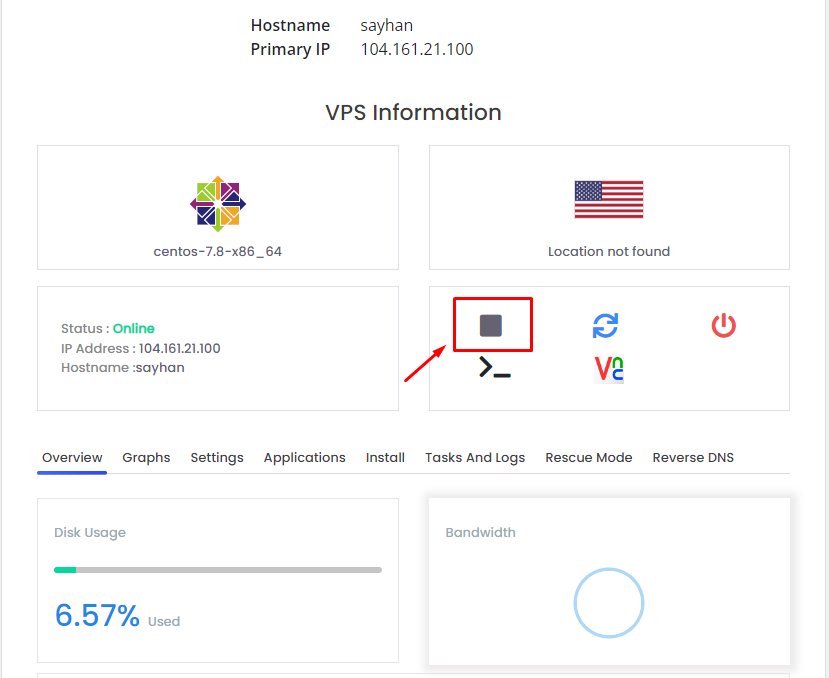 How to Stop & Start VPS from Client Area | | Gotmyhost