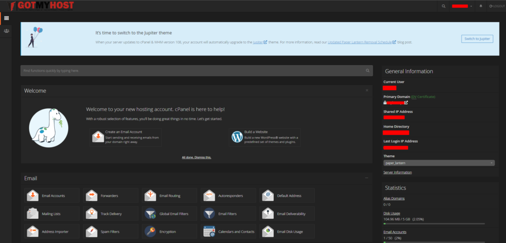 How to Change cPanel Style | | Gotmyhost