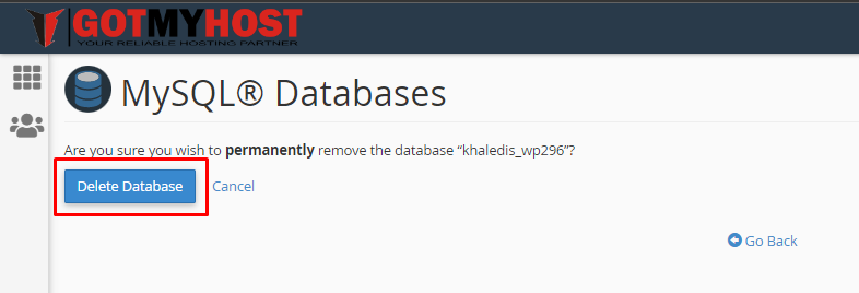 How to Manage MySQL Database from cPanel | | Gotmyhost