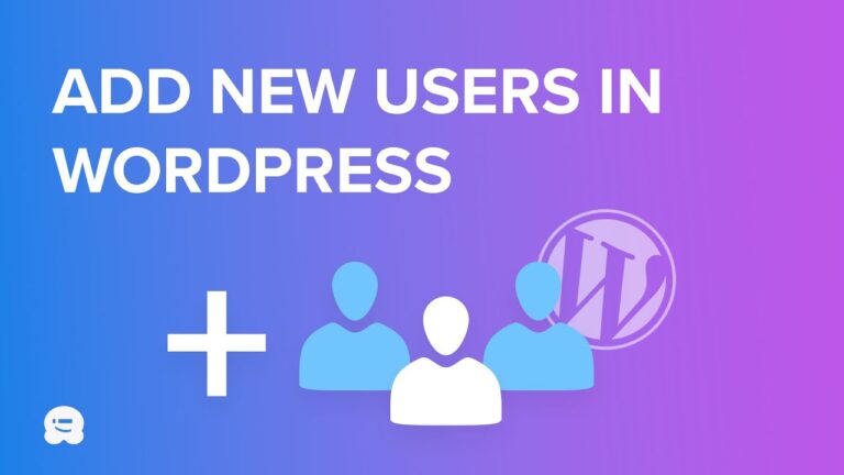 How to Add New WordPress User – Add Website User