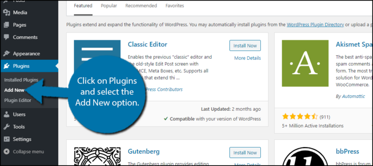 How to Install & Disable WordPress Plugin
