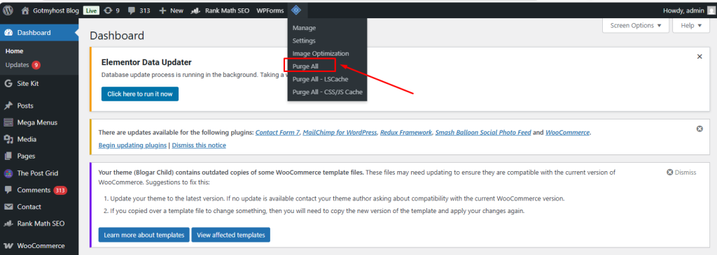 How to Clear Cache in WordPress | | Gotmyhost