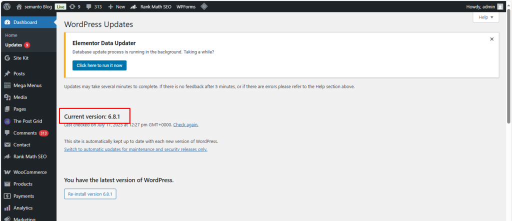 How to Check your WordPress Version | | Gotmyhost