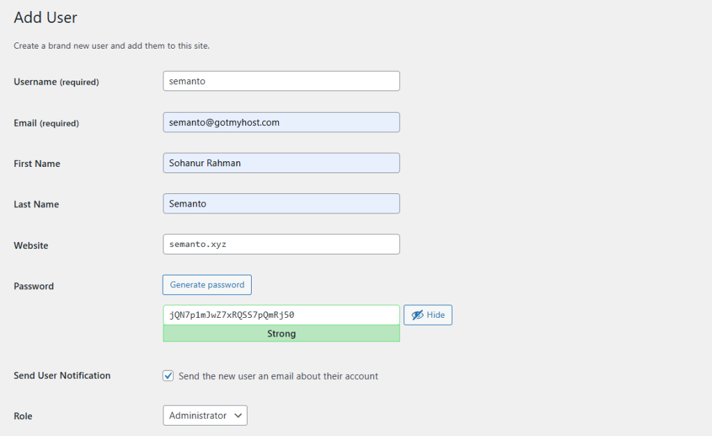 How to Manage WordPress User | | Gotmyhost