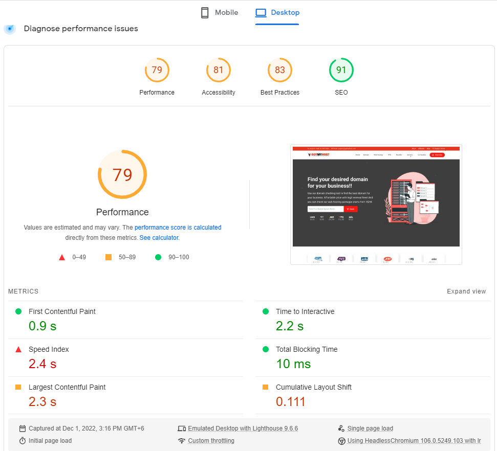 Website Speed Test Tools