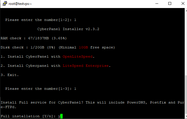 How to install CyberPanel in VPS | | Gotmyhost