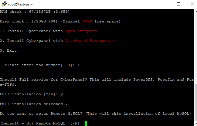 How to install CyberPanel in VPS | | Gotmyhost