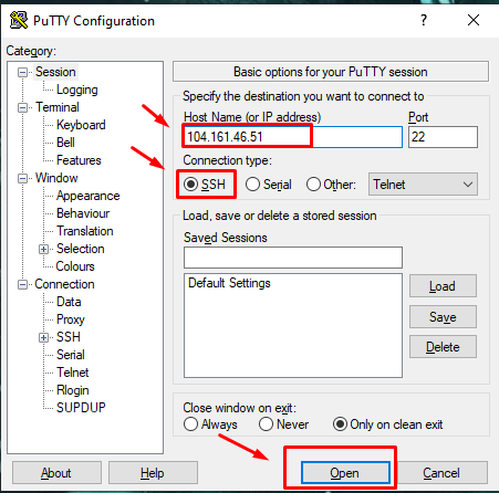 connect VPS using SSH