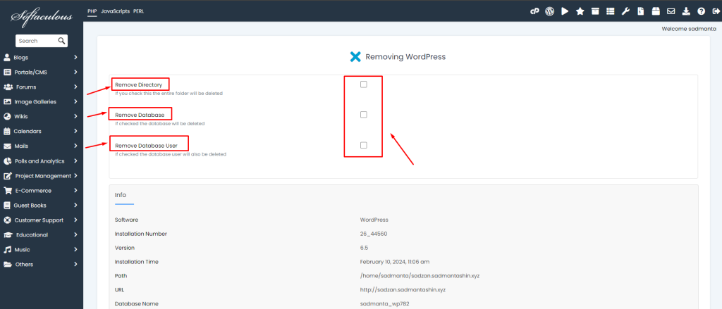 How to Remove WordPress from Softaculous | | Gotmyhost