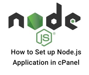 How to Install Node.js App in cPanel