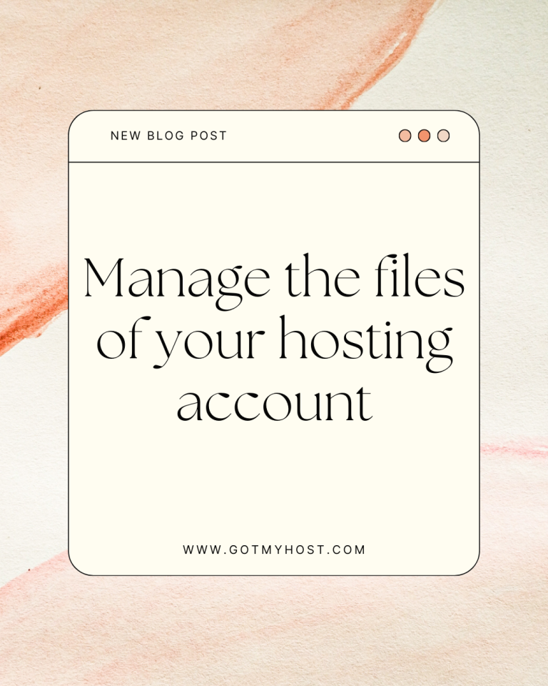 hosting account
