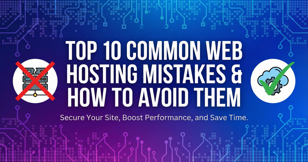 Top 10 Critical Web Hosting Mistakes and How to Successfully Fix Them