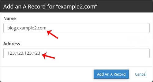 How to Add "A Record" in cPanel | Gotmyhost How to Add "A Record" in cPanel | | Gotmyhost