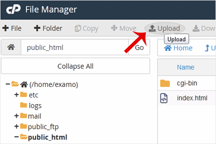 How to Upload Files via the cPanel File Manager | Gotmyhost How to Upload Files via the cPanel File Manager | | Gotmyhost