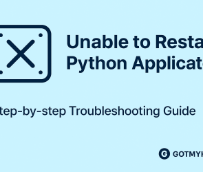 Unable to restart Python applications | | Gotmyhost