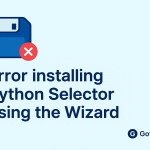 Error installing Python Selector using the Wizard. | | Gotmyhost