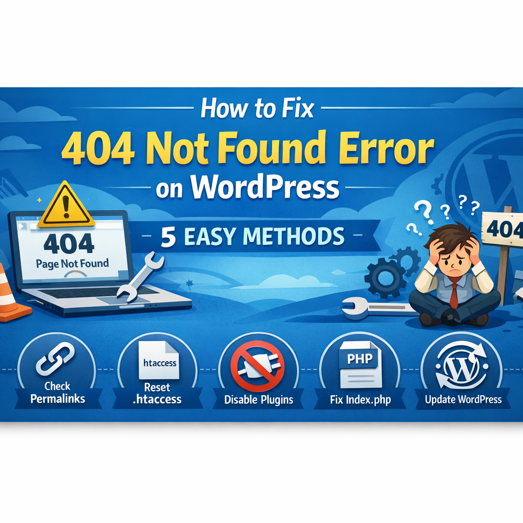 How to Fix 404 Not Found Error on WordPress (5 Easy Methods)