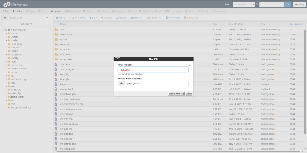 How to Locate, Create, and Edit the Default WordPress .htaccess File? | | Gotmyhost