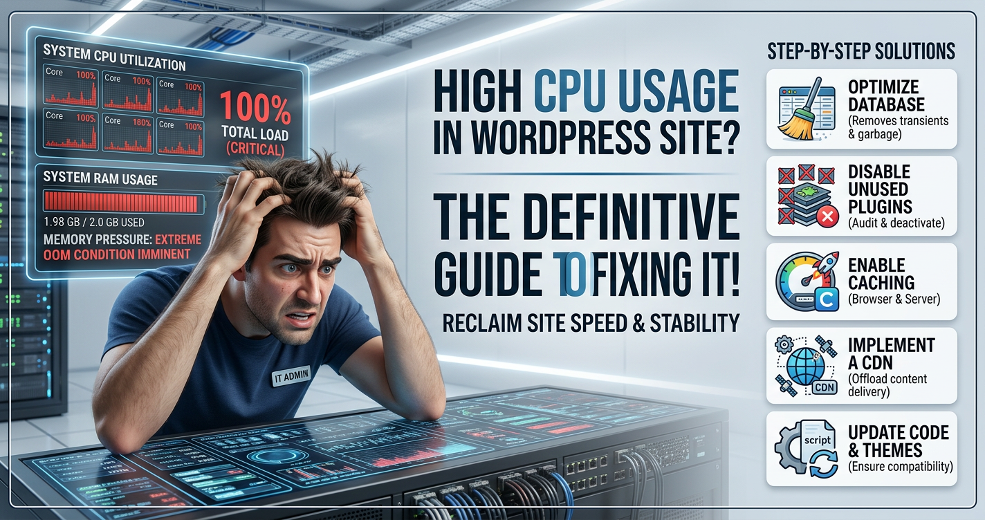 How to Fix High CPU Usage on Your WordPress Site