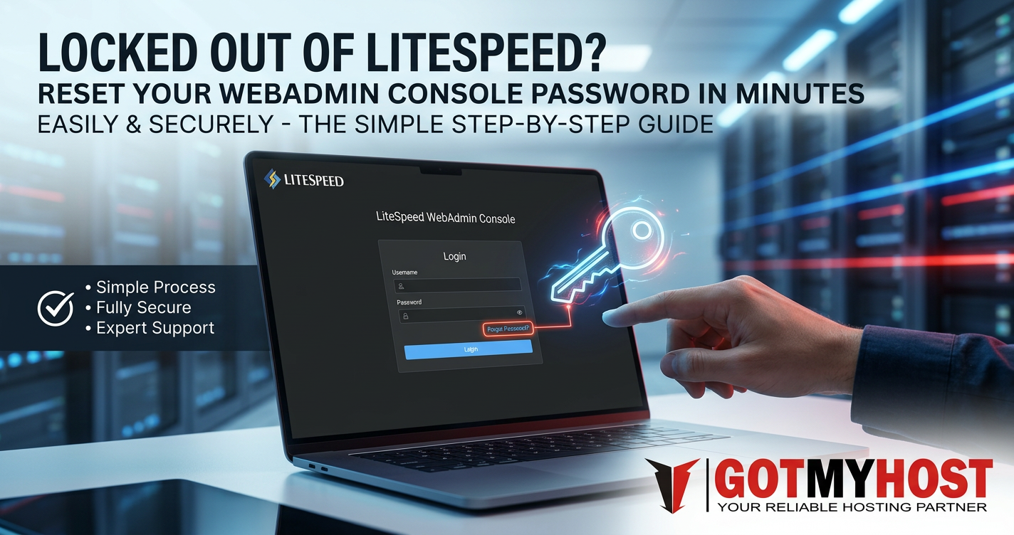 How do I reset my LiteSpeed WebAdmin Console password?