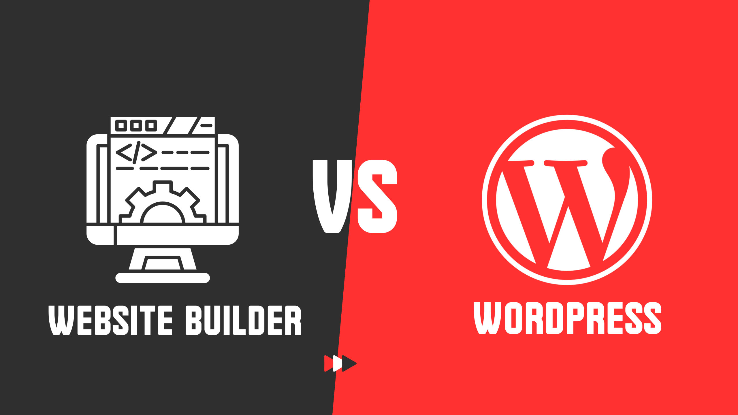 website builder vs wordpress