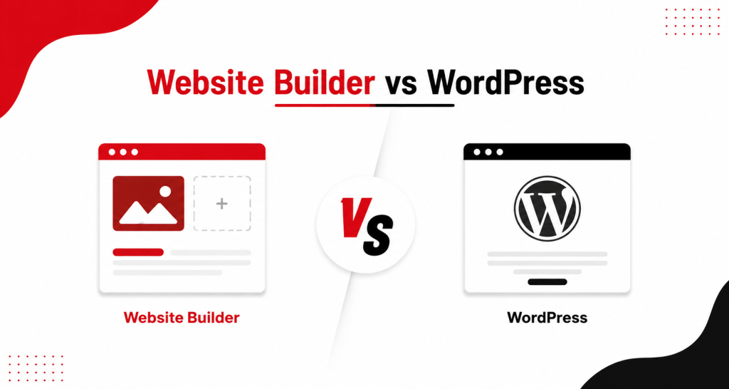 wordpress vs website builder